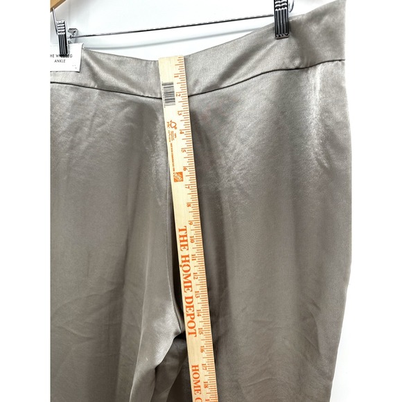 Ann Taylor Women's Medium NWT Sz 16 Satin Wide Leg Pants Champagne Tan HH47 - Picture 3 of 11